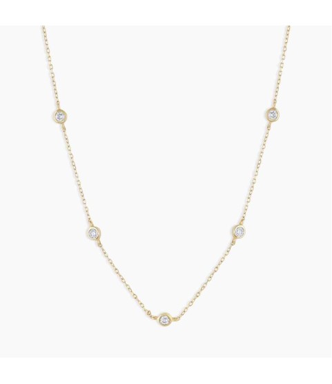Classic Five Diamond Necklace