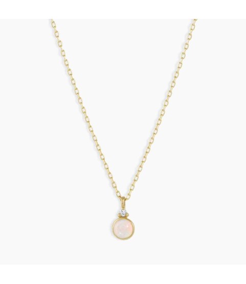 Opal Birthstone Necklace